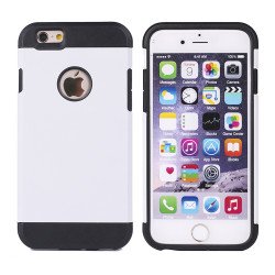 iPhone 5S 5 Slim Fit Armor Hybrid Case (White)